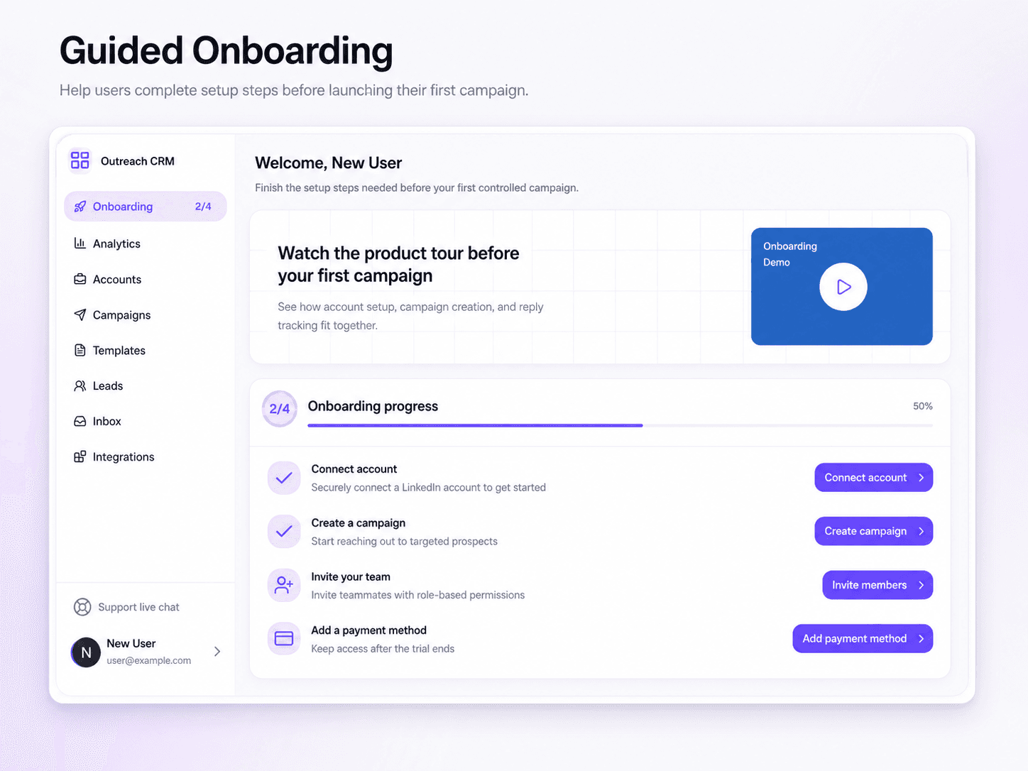 Safety engine | BriskReach dashboard